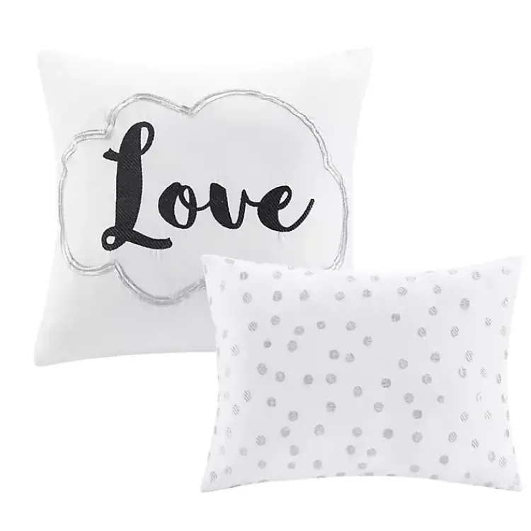 Kirklands Home Comforters|White Metallic 5-pc. California King Comforter Set