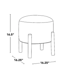 Kirklands Home Benches & Ottomans|Michelle Ottoman White