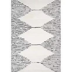 Kirklands Home Area Rugs|White Moroccan Area Rug, 7x9