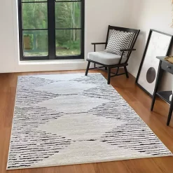 Kirklands Home Area Rugs|White Moroccan Area Rug, 7x9