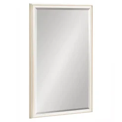Kirklands Home Decorative Mirrors|White Oakhurst Rectangle Wall Mirror, 30 in.