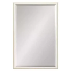 Kirklands Home Decorative Mirrors|White Oakhurst Rectangle Wall Mirror, 30 in.