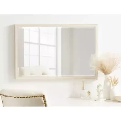 Kirklands Home Decorative Mirrors|White Oakhurst Rectangle Wall Mirror, 30 in.