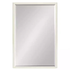 Kirklands Home Decorative Mirrors|White Oakhurst Rectangle Wall Mirror, 36 in.