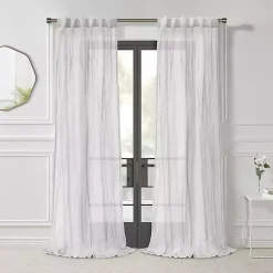 Kirklands Home Curtains & Drapes|Paloma Curtain Panel, 84 in. White