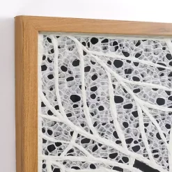 Kirklands Home Wall Plaques|White Paper Leaf Shadowbox Wall Plaque