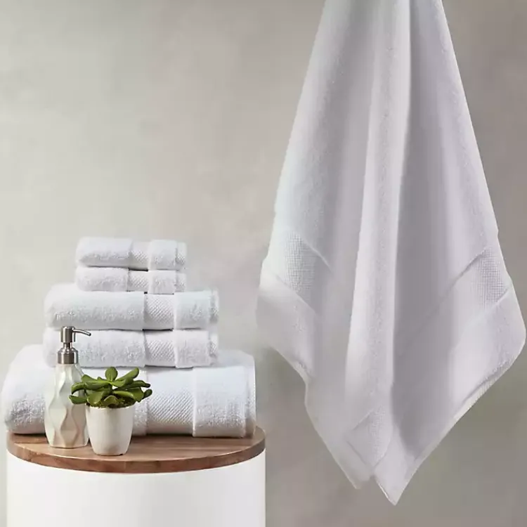 Kirklands Home Bath Towels|6-pc. Cotton Bath Towel Set White
