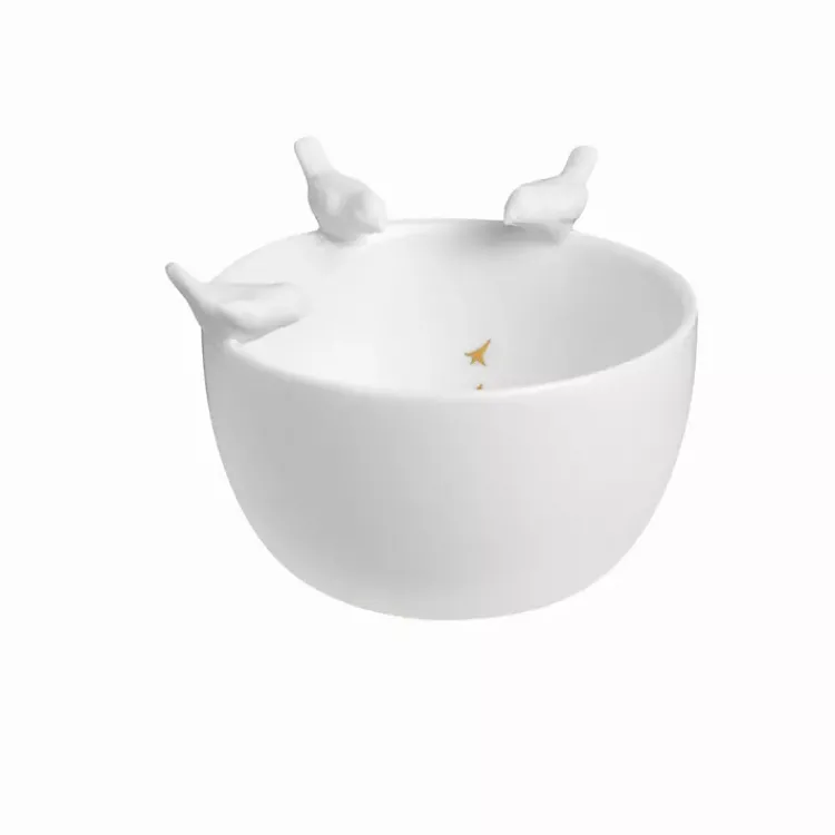 Discount White Porcelain Bird Decorative Bowl Decorative Bowls & Jars