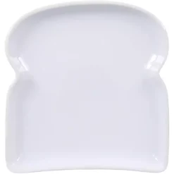 Kirklands Home Dinnerware|Porcelain Toast Plates, Set of 4 White