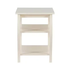 Kirklands Home Accent & End Tables|Prismatic Wood Accent Table White