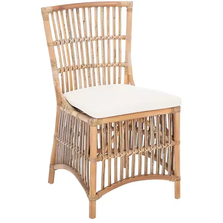 Kirklands Home Dining Chairs|Rattan Erika Dining Chairs, Set of 2 White