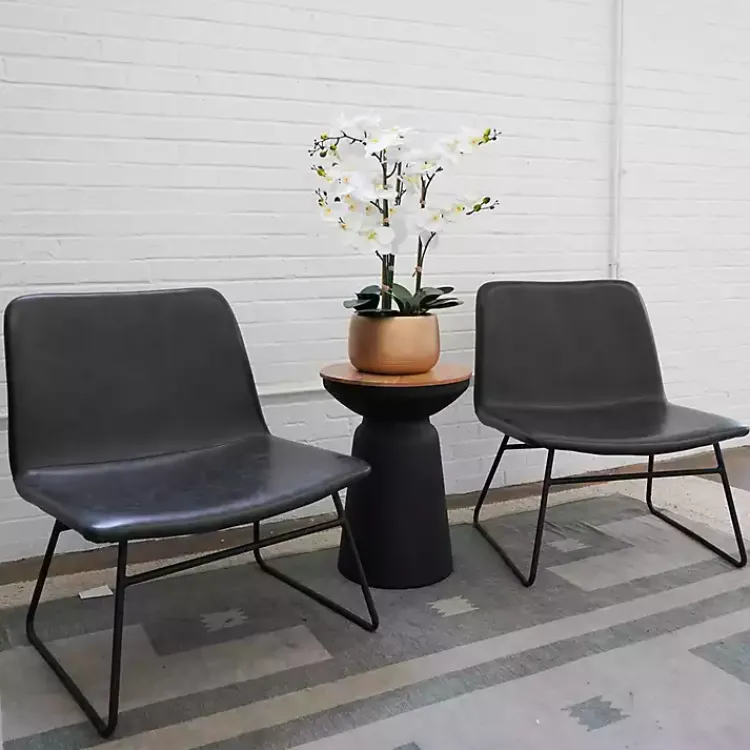 Outlet White Real Touch Orchid Arrangement in Gold Pot Arrangements & Greenery