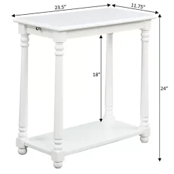 Kirklands Home Accent & End Tables|Regent Wood Accent Table White