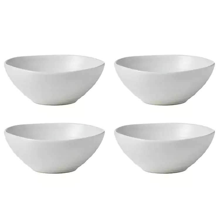 Kirklands Home Dinnerware|Ridge 12-pc. Stoneware Dinnerware Set White