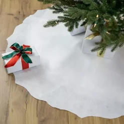 Hot Scalloped Christmas Tree Skirt, 48 in. Christmas Tree Skirts & Collars