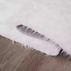 Kirklands Home Area Rugs|Shag Washable Area Rug, 5x7 White