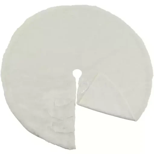 Best Snow Fur Tree Skirt Christmas Tree Skirts & Collars