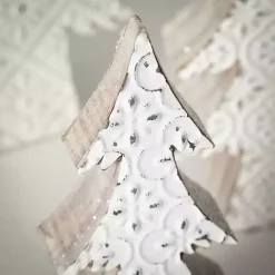 Discount Snowflake Embossed Tabletop Trees, Set of 3 Christmas Decorations