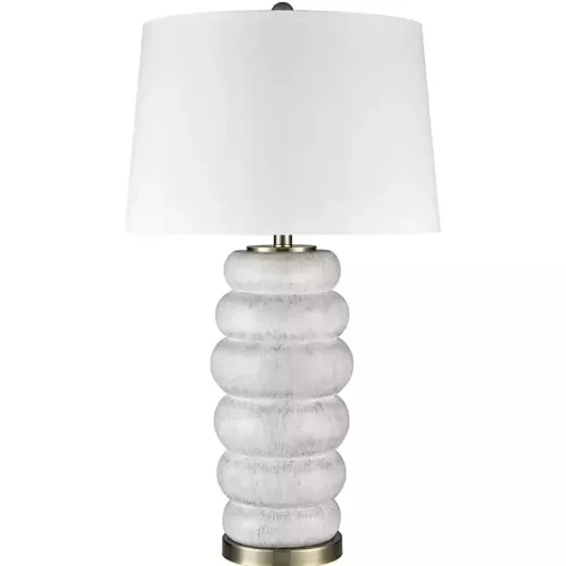 Kirklands Home Table Lamps|Stacked Bubble Table Lamp White