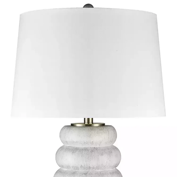 Kirklands Home Table Lamps|Stacked Bubble Table Lamp White