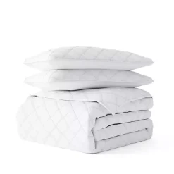Kirklands Home Quilts|Stitched Diamond 2-pc. Twin Quilt Set White