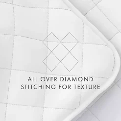Kirklands Home Quilts|Stitched Diamond 2-pc. Twin Quilt Set White