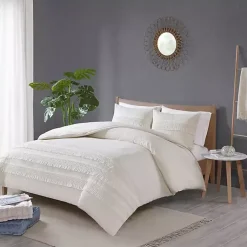 Kirklands Home Comforters|Tassels California King 3-pc. Comforter Set White