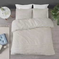 Kirklands Home Comforters|Tassels California King 3-pc. Comforter Set White