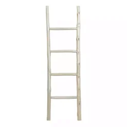 Best Teak Wood Leaning Ladder Decorative Accents