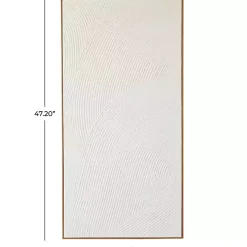 Kirklands Home Canvas Art|Textured Abstract Framed Canvas Art Print White