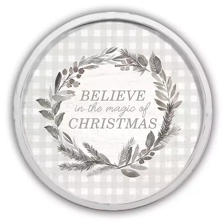 New The Magic of Christmas Round Wall Plaque Christmas Art & Wall Decor