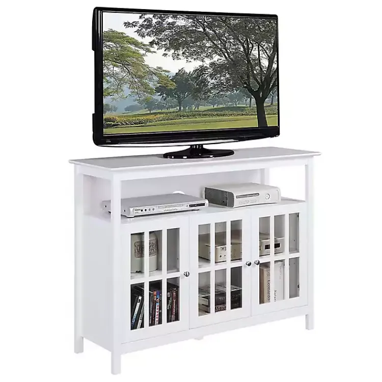 Kirklands Home Tv Stands & Media Consoles|Tiered Deluxe Cali Media Cabinet White
