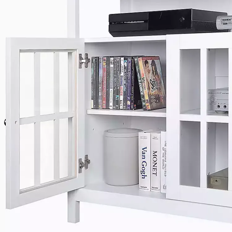 Kirklands Home Tv Stands & Media Consoles|Tiered Deluxe Cali Media Cabinet White