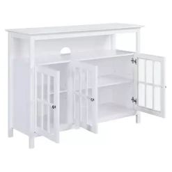 Kirklands Home Tv Stands & Media Consoles|Tiered Deluxe Cali Media Cabinet White