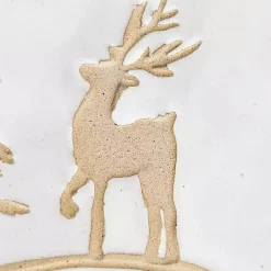 Outlet White Trees and Deer Dinner Plates, Set of 4 Christmas Dining & Entertaining