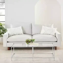 New Tufted Diamond Lumbar Pillows, Set of 2 Pillows