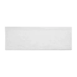 Kirklands Home Bathroom Rugs|Tufted Reversible Bath Runner White