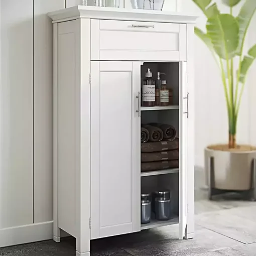Kirklands Home Cabinets & Sideboards|Two-Door Top Shelf Cabinet White