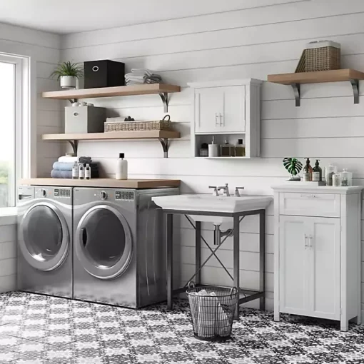 Kirklands Home Cabinets & Sideboards|Two-Door Top Shelf Cabinet White