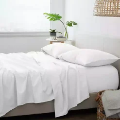 Kirklands Home Bed Sheets|Ultra Soft 3-pc. Twin Sheet Set White