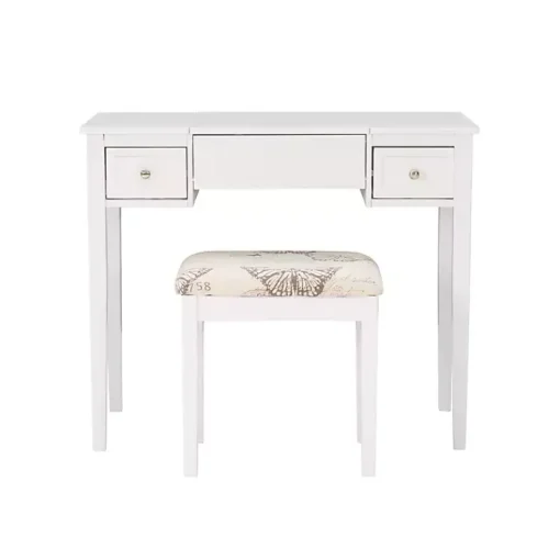 Kirklands Home Dressers & Chests|Virginia Butterfly 2-pc. Vanity Set White
