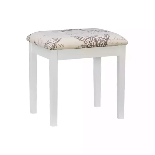 Kirklands Home Dressers & Chests|Virginia Butterfly 2-pc. Vanity Set White