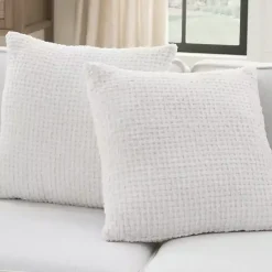 Online Waffle Knit Chenille Throw Pillows, Set of 2 Pillows