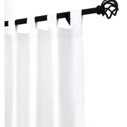 Kirklands Home Curtains & Drapes|Weathermate Blackout Curtain Panel, 72 in. White