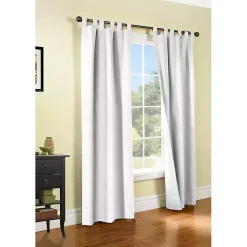 Kirklands Home Curtains & Drapes|Weathermate Blackout Curtain Panel, 72 in. White