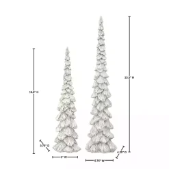 Outlet Winter Forest Trees, Set of 2 Christmas Decorations
