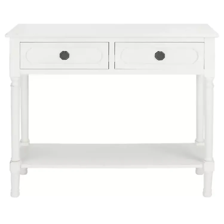 Kirklands Home Console Tables|Wood Allura Console Table White