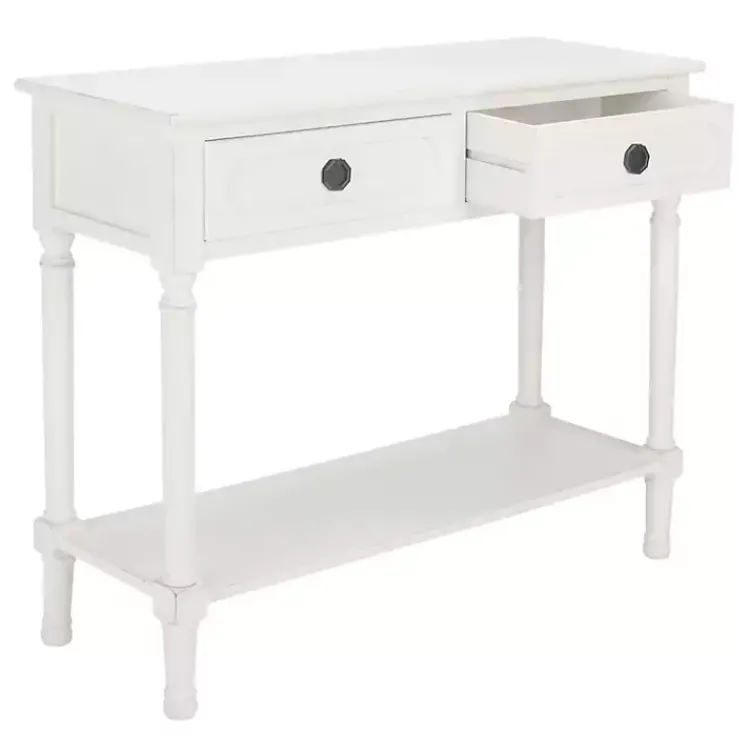 Kirklands Home Console Tables|Wood Allura Console Table White