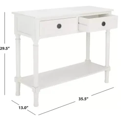 Kirklands Home Console Tables|Wood Allura Console Table White