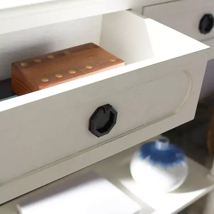 Kirklands Home Console Tables|Wood Allura Console Table White